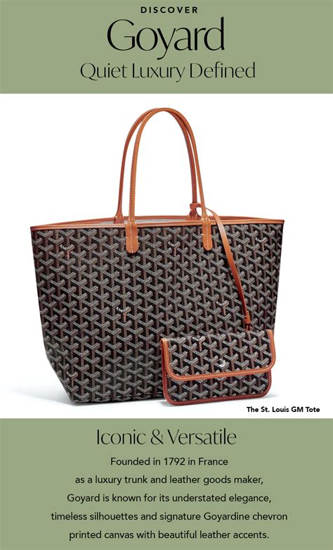 is goyard quiet luxury|does Goyard advertise.